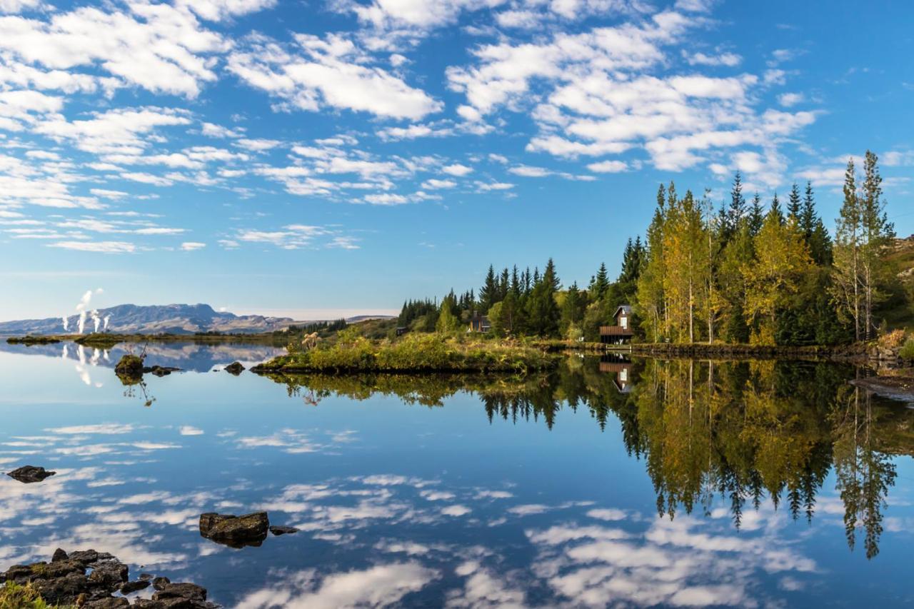 Lake Thingvellir Cottages Blaskogabyggd Bagian luar foto